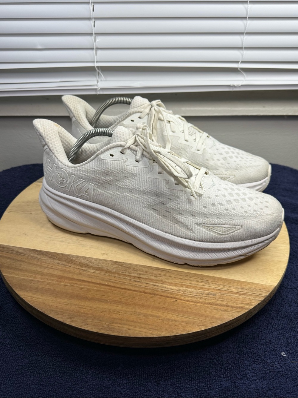 Hoka White Lightweight Running Sneakers (Men’s 10.5)
